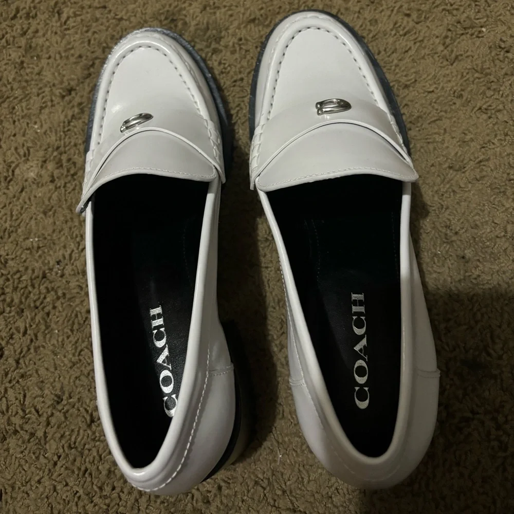 Coach Natalie Loafer in Black/White